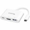 Plugable Technologies USB C TO HDMI MULTIPORT ADAPTER, DRIVERLESS 3-IN-1 USB C HUB WITH 4K HDMI OUTPUT USBC-MD103 - alternate 1