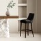 Manhattan Comfort Beever Chenille Wood Upholstered Barstool in Black BS027-BK - alternate 4