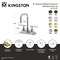 Kingston Brass Double-Handle 4" Centerset Bathroom Faucet with Brass Pop-Up, Polished Brass KS6642CML - alternate 4