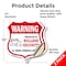 Signmission 24 Hour Surveillance Shield Sign Warning, 12 inch X 12 inch, Vinyl Decal, 2PK SHI-D-2PACK-12-350 - alternate 5