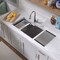 Whitehaus Collection Whitehaus 30 in Undermount Single Bowl 16 Gauge Brushed Stainless Steel Workstation Sink WHSW3019 - alternate 6