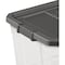 Sterilite 76 Qt./72L Flat Gray Stacker Storage Tote 14763V06 - alternate 2