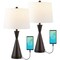 Jonathan Y Colton 26" French Country Farmhouse Iron LED Table Lamp with USB Charging Port, Oil Rubbed Bron, 2PK JYL4046C-SET2 - alternate 1