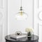 Jonathan Y Hampton 9.4 in. Adjustable Iron/Glass Pharmacy LED Pendant, Chrome JYL1104A - alternate 8