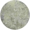 Homeroots 8' Green And Gray Round Abstract Washable Indoor Outdoor Area Rug 605550 - alternate 6