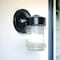 Homeroots Black Standard Jelly Jar One Light Outdoor Wall Light 398452 - alternate 4