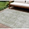 Homeroots 8' X 10' Artichoke Green Oriental Washable Indoor Outdoor Area Rug 607587 - alternate 1