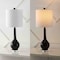 Jonathan Y Dylan 25" Metal/Crystal Teardrop LED Table Lamp, Oil Rubbed Bronze, 2PK JYL5010C-SET2 - alternate 7