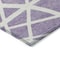 Homeroots 9' X 12' Lavender And Ivory Geometric Washable Indoor Outdoor Area Rug 600472 - alternate 5