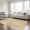 Homeroots 8' X 10' Gold And Ivory Geometric Washable Indoor Outdoor Area Rug 595070 - alternate 5
