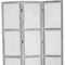 Homeroots 67" Gray Folding Three Panel Screen Room Divider 274877 - alternate 5