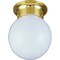 Boston Harbor Single Light Ceiling Fixture, 120 V, 60 W, 1-Lamp, A19 or CFL Lamp, Polished Brass Fixture F3BB01-33753L - alternate 1