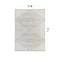World Rug Gallery Bohemian Stripes Washable Non Slip Area Rug 3 ft x 5 ft Ivory WR73IVORY3X5 - alternate 10