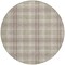 Homeroots 8' Beige Ivory And Green Round Plaid Washable Indoor Outdoor Area Rug 597077 - alternate 4