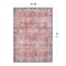 World Rug Gallery Vintage Inspired Machine Washable Non Slip Area Rug 10 ft x 14 ft Red 6029RED10X14 - alternate 8