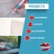 Krakenbond Kraken Bond Hyper Kitchen & Bath Neutral Cure Silicone Sealant, Waterproof, Clear, 10.1 oz, 1 Pack KR918NSCLRNSS - alternate 4
