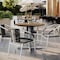Flash Furniture Commercial 36" RD HPL Wrapped Scratch and Stain Resistant Tabletop-Natural ST-RD918B-1-M-3A-W-NAT-GG - alternate 4