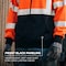 Ergodyne M Orange Type R, Class 3 Essential Hi-Vis Zip-Up Hoodie 8312BK - alternate 5