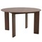 Homeroots 51" Brown Solid Wood Round Top Dining Table 712180 - alternate 1