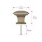 Richelieu 1 11/16 in. X 1 11/16 in. (43 mm x 43 mm) Antique English Transitional Metal Cabinet Knob BP81045AE - alternate 6