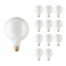 Bulbrite Pack of 12 Incandescent G40 Medium Screw Base E26 Light Bulb, 60 Watt, White, 12PK 861046 - alternate 1
