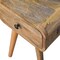 Homeroots 19" Beige Solid Wood Square One Drawer Nightstand 651572 - alternate 13