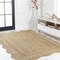 Jonathan Y Seaside Cottage Scallop Edge Jute Natural 5 ft. x 8 ft. Area Rug RNF201A-5 - alternate 6
