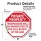 Signmission Private Property Trespassers Will B, 6 inch X 6 inch, Vinyl Decal, 2PK OC-D-2PACK-6-144 - alternate 3