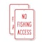 Signmission No Fishing Access, 18'' X 24'' 2 Signs, Heavy Gauge Aluminum, 2PK A-1824-2PACK-25083 - alternate 1