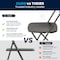 Flash Furniture Hercules Series Plastic Folding Chair Black - 10 LB Weight Capacity Comfortable Event Chair-Lightweight Folding Chair, PK10 10-LE-L-3-BK-GG - alternate 10