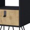 Homeroots 30" Black And Natural Wood One Drawer Nightstand 553690 - alternate 7
