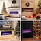 Edendirect 62.26-in W Black Wall mount LED Flat wall Electric Fireplace with Remote Control Included ZR-BI60 - alternate 6