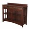 Homeroots 44in Brown Wood With Glass Sideboard with Two Doors 401670 - alternate 5