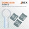 Jrex Safety Replacement Ring for Cone Bar, White, 6PK CBO-JR-RING-6PK - alternate 3