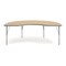 Flash Furniture Commercial Adjustable Height Kidney Activity Table with Short Legs in LT NAT XU-A4872-KIDNY-LTNAT-T-P-GG - alternate 5