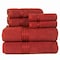 Lavish Home 6PC Bathroom Towels Set 100% Cotton with 2 Wash Cloths, 2 Hand Cloths, and 2 Bath Towel, Burgundy 67-0016-BUR - alternate 4