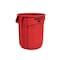 Rubbermaid Commercial BRUTE 20 gal Round Heavy Duty Plastic Can, Red, None, Plastic, Not Applicable FG262000RED - alternate 1