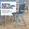 Flash Furniture Plastic Stacking School Chairs with 12 in Seat Height in Dusty Blue, 10PK 10-YU-YCX-001-DSTYBL-GG - alternate 7