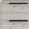 Homeroots 19" Gray Wood Two Drawer Nightstand 543650 - alternate 7