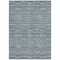 Homeroots 10' X 14' Teal Blue Aqua And Gray Striped Washable Indoor Outdoor Area Rug 587943 - alternate 5
