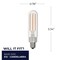 Bulbrite 25w Equivalent T6 Clear Dimmable Edison Clear LED Light Bulb (E12) Candelabra Screw Base, 3000K, 4PK 861929 - alternate 10