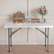 Yssoa 4 FT Portable Folding Table, Heavy Duty Table with Handles, Easy to Clean and Space Saving De 3A88FNTABLFOLD4WHT - alternate 3