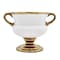 Homeroots 7" White And Gold Ceramic Amphora Urn 574379 - alternate 5