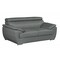 Homeroots 69in Gray And Silver Faux Leather Loveseat 329528 - alternate 4