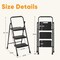 Wrightmaster 3-Step Lightweight Steel Step Stool, 9 ft. Reach with Safety Lock, 800 lb. Capacity, Black ZoroLDR-BT3S-BK - alternate 5