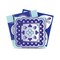 Homeroots 12" X 12" Vintage Turq Blue and White Peel and Stick Removable Tiles 556404 - alternate 1
