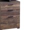 Homeroots 47" Brown and Black Computer Desk With Three Drawers 333509 - alternate 4