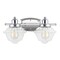 Jonathan Y Orleans 16.75" 2-Light Iron/Glass schoolhouse LED Vanity Light, Chrome JYL3531A - alternate 7