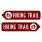 Sign Solutions Usa (Logo) Hiking Trail, 24 in W x Routed, Aluminum Sign DCS12DWT2406CUS00008 - alternate 1
