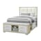 Global Furniture Usa Contemporary Emma Natural/White Full Bed With Led And Usb EMMA-NATURAL/WHITE-FB W/ LED & USB - alternate 2
